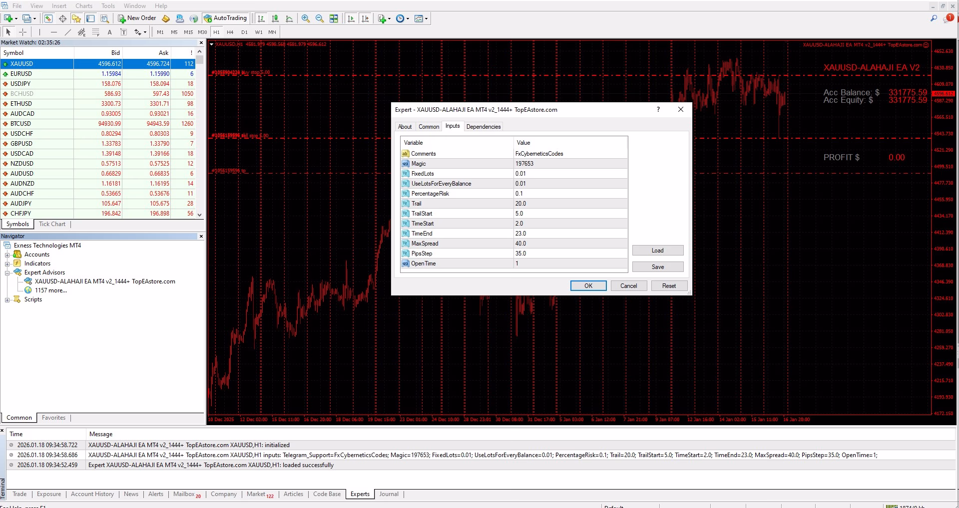 XAUUSD-ALAHAJI EA MT4 Unlimited - Image 2