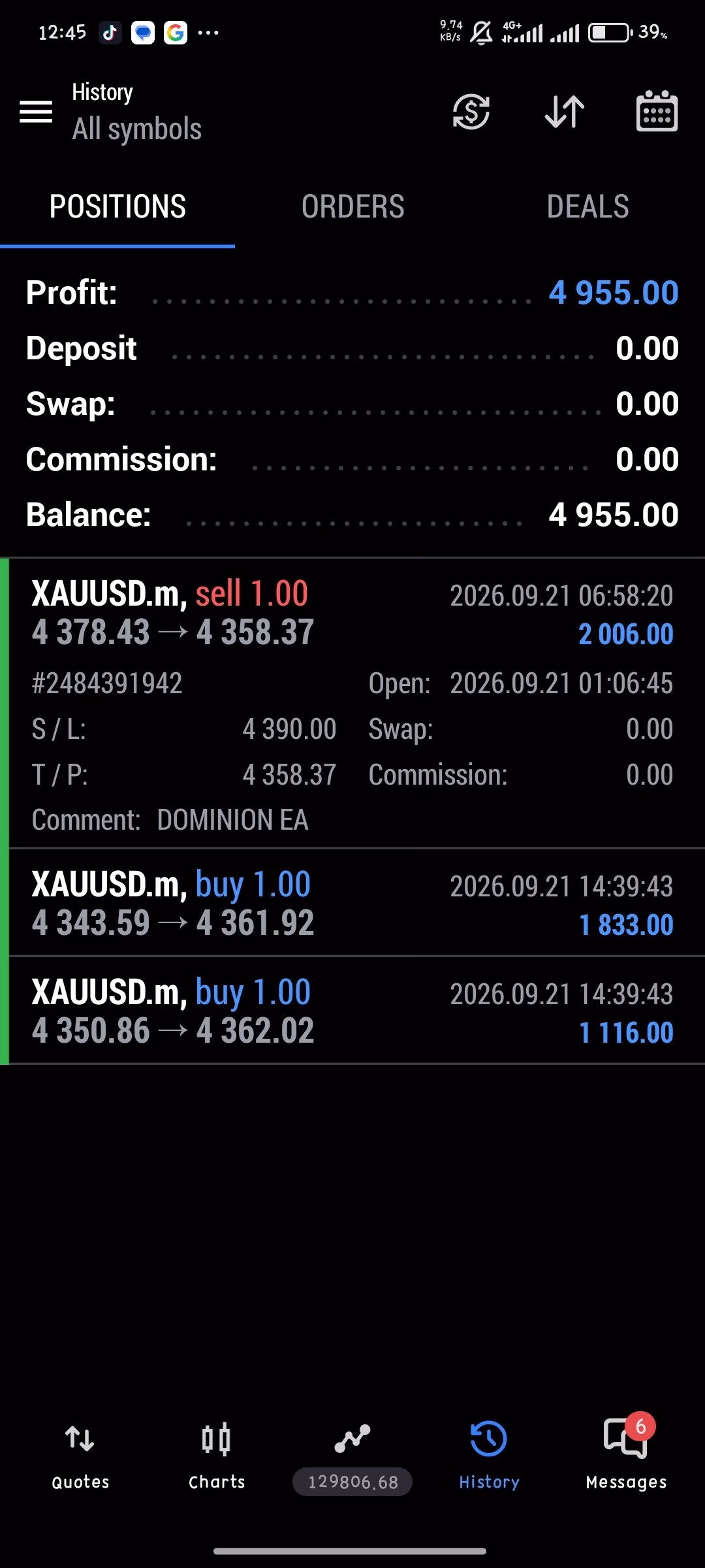Dominion EA MT5 Unlimited + SetFiles - Image 6