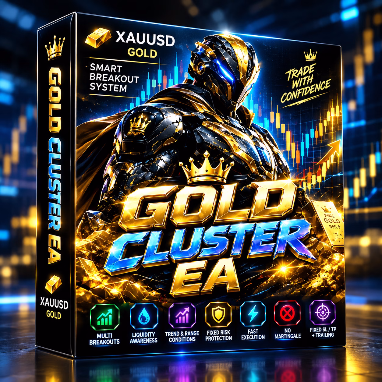 GOLD CLUSTER EA MT5 Unlimited + SetFiles